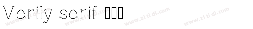 Verily serif字体转换